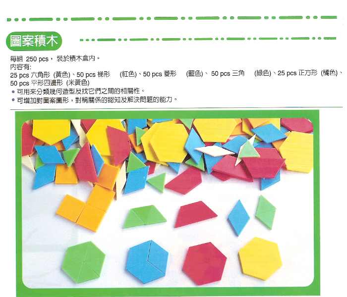 智高圖案積木(250pcs) Gigo數學教具玩具 智高Gigo教具 愛因斯坦教學用品社